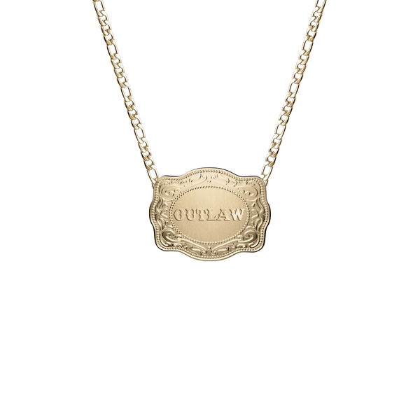 Outlaw Mini Belt Buckle Necklace