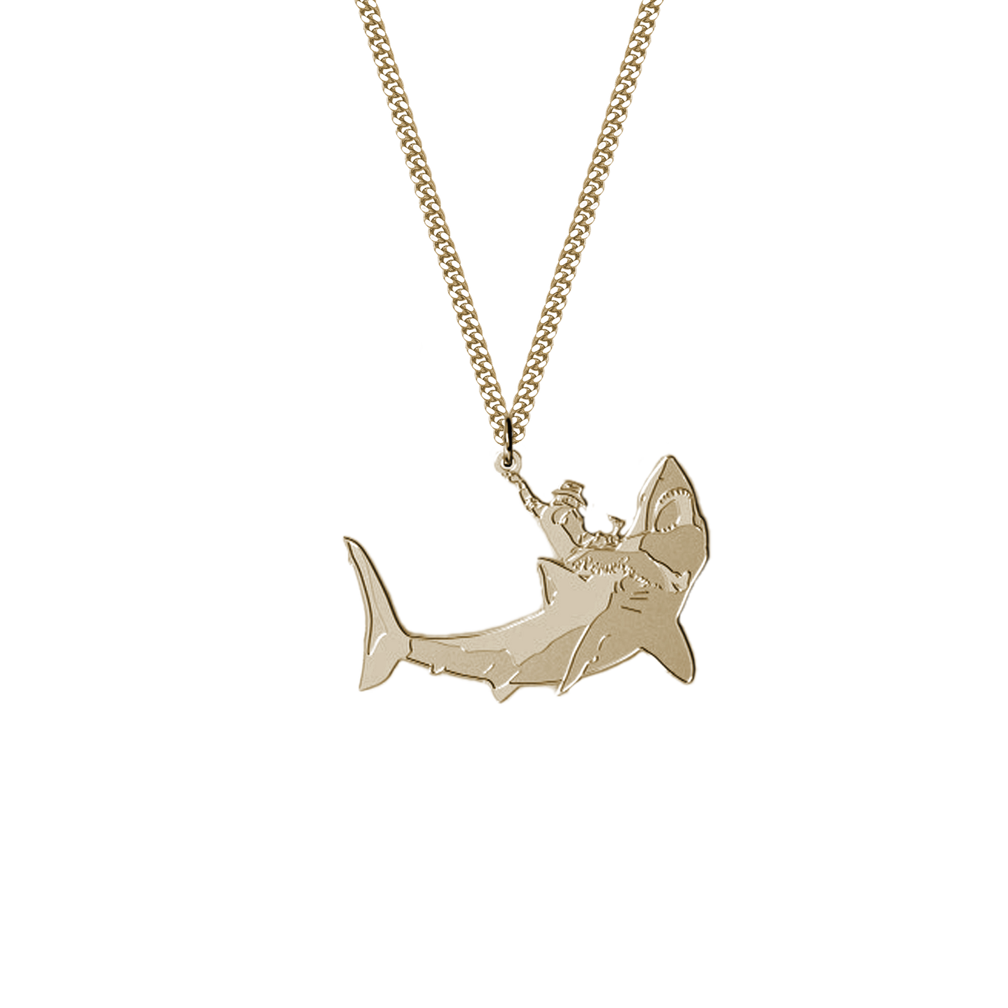 Shark Wrangler Necklace - Gold