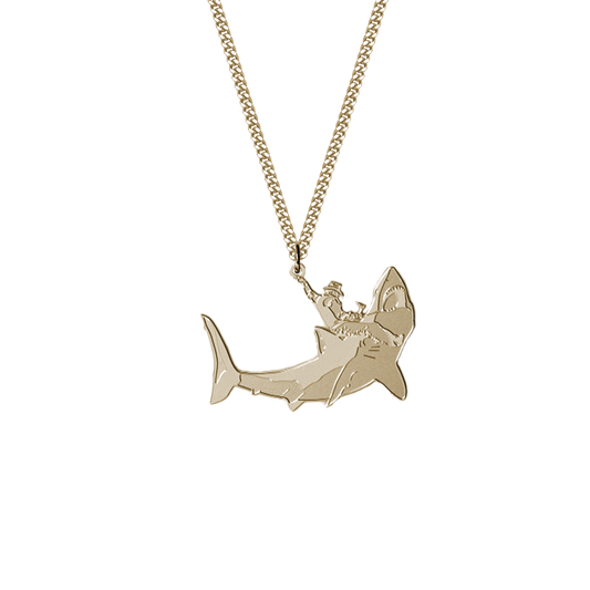 Shark Wrangler Necklace - Gold