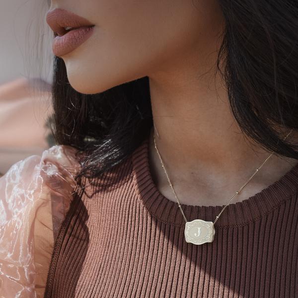 *HOLIDAY PRE-ORDER* Initial Buckle Necklace